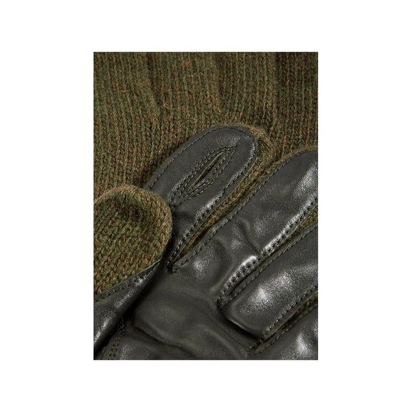 Browning - Men's Knitted Shooting Gloves with Leather Palm - Olive