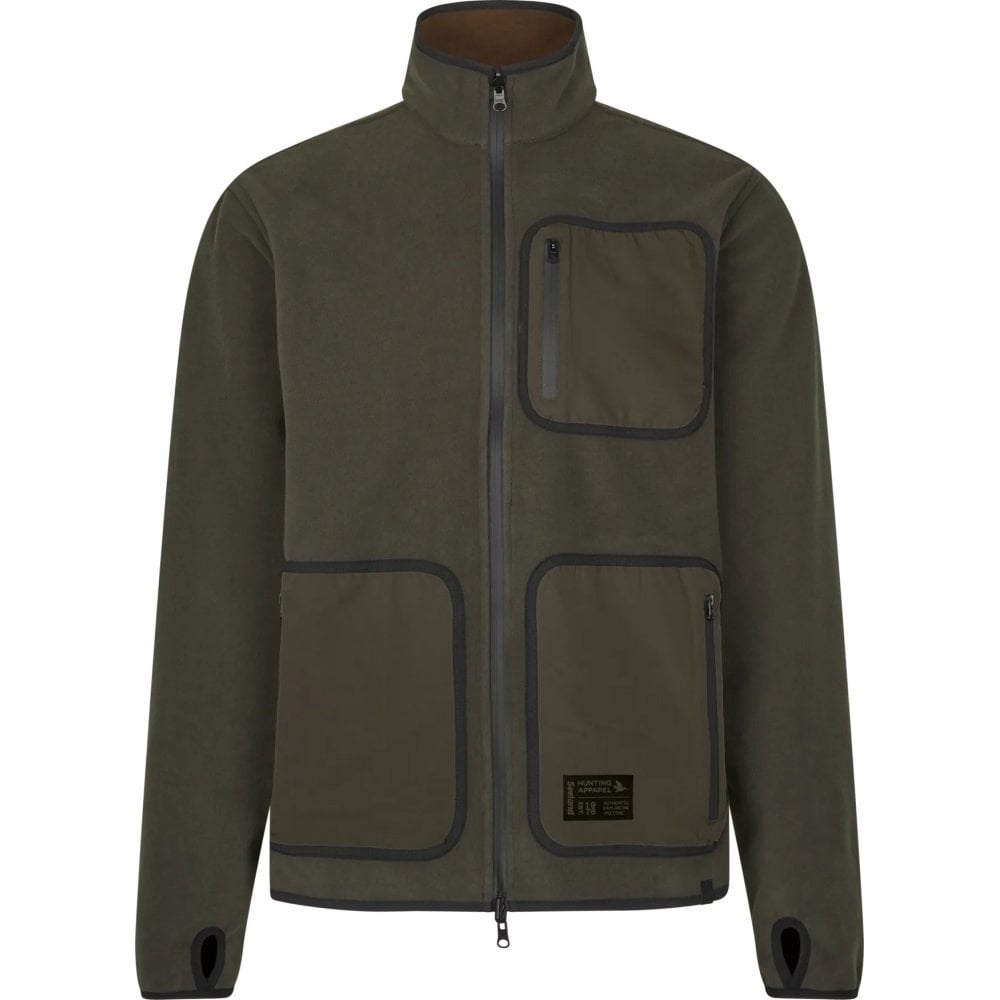 Rogue Solid Reversible Fleece - Grizzly Brown/Demitasse brown