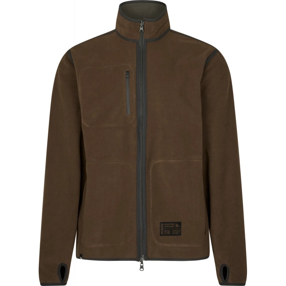 Rogue Solid Reversible Fleece - Grizzly Brown/Demitasse brown