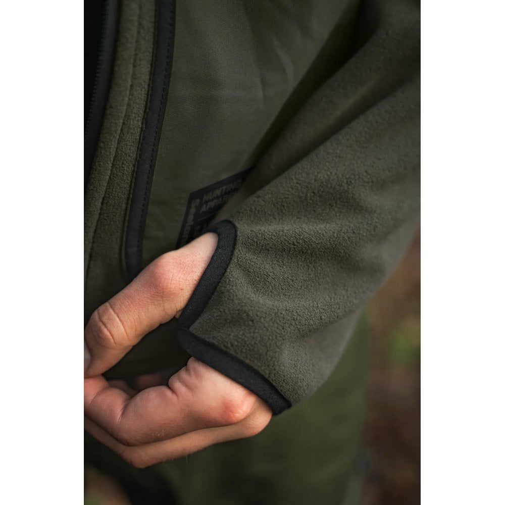 Rogue Solid Reversible Fleece - Grizzly Brown/Demitasse brown