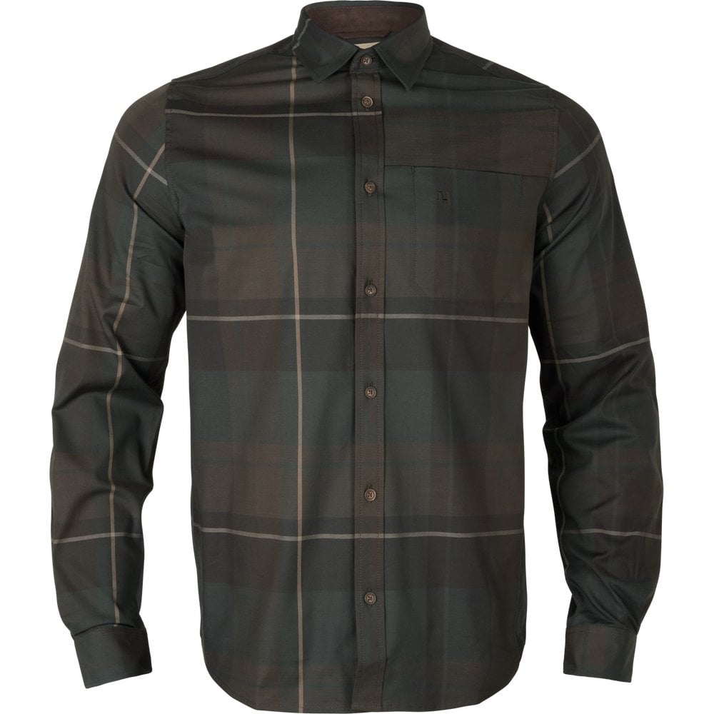 Akse L/S Shirt - Shadow Brown Check