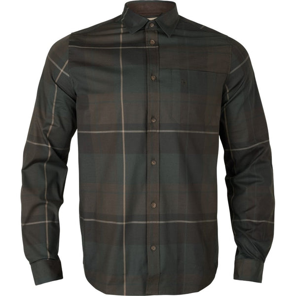 Akse L/S Shirt - Shadow Brown Check