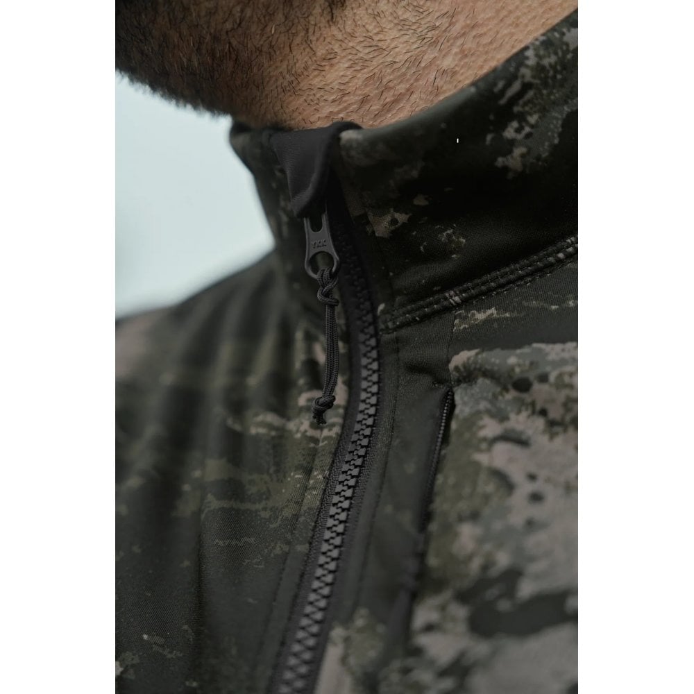 Härkila NOCTYX Camo Full Zip Fleece - AXIS MSP®Black