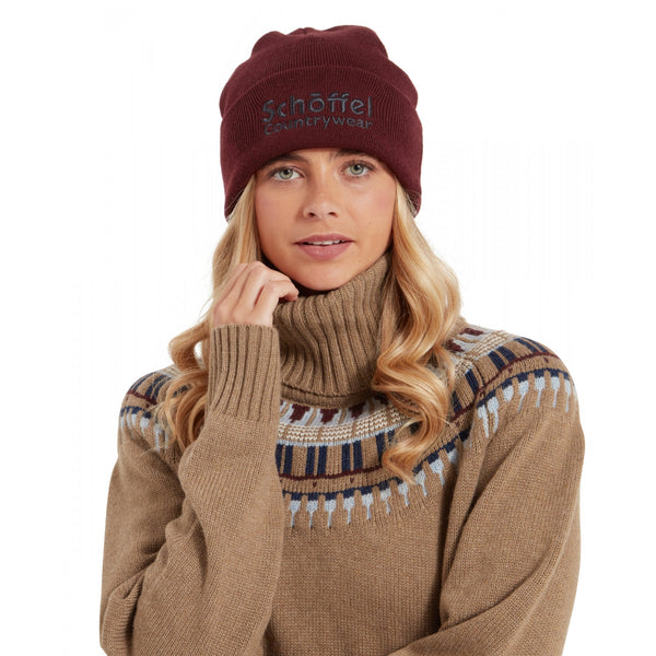 Exeter Beanie Hat - Wine