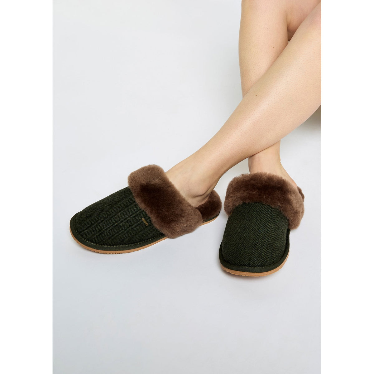Mullingar Women’s mule slippers - Olive