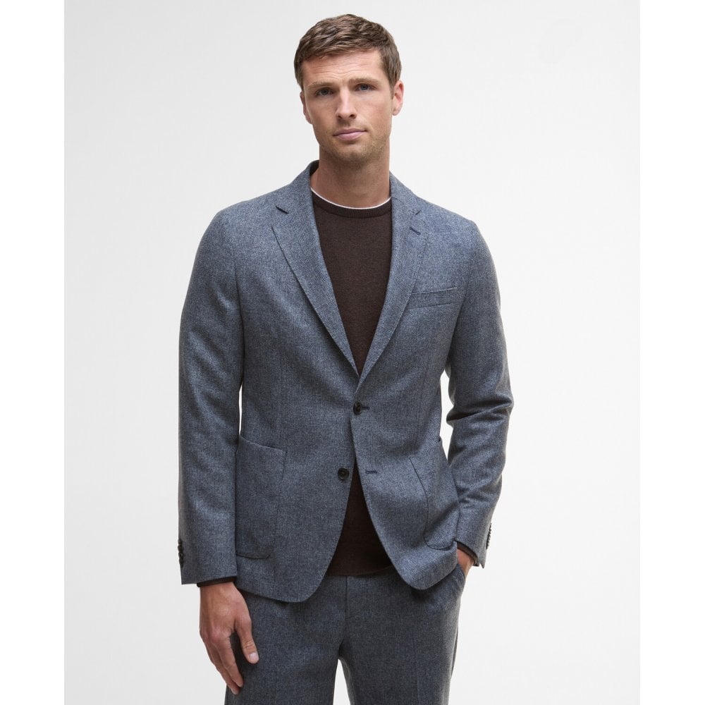 Kensington Check Blazer - Navy