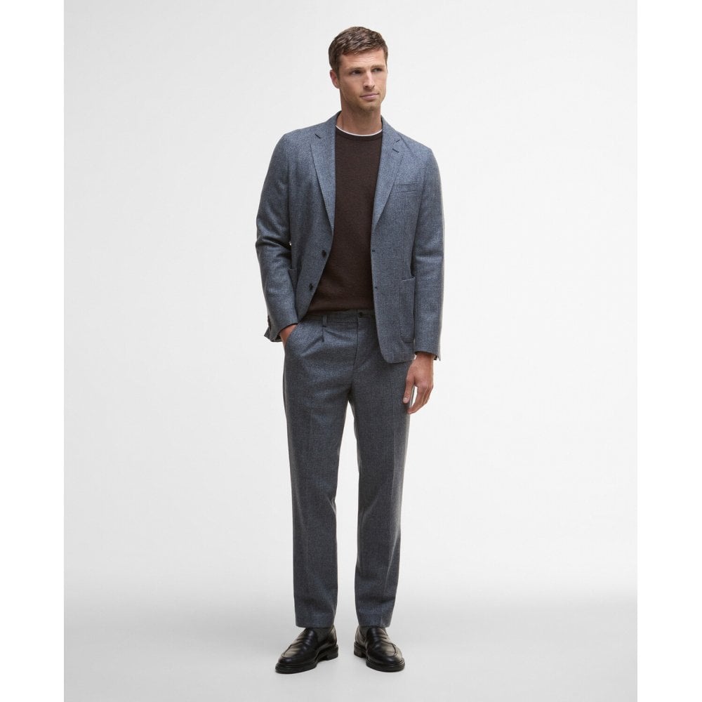 Kensington Check Blazer - Navy