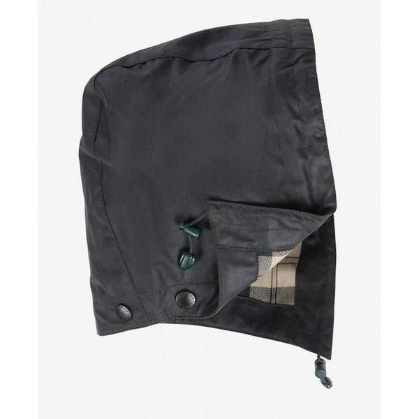 Waxed Cotton Hood in Sage