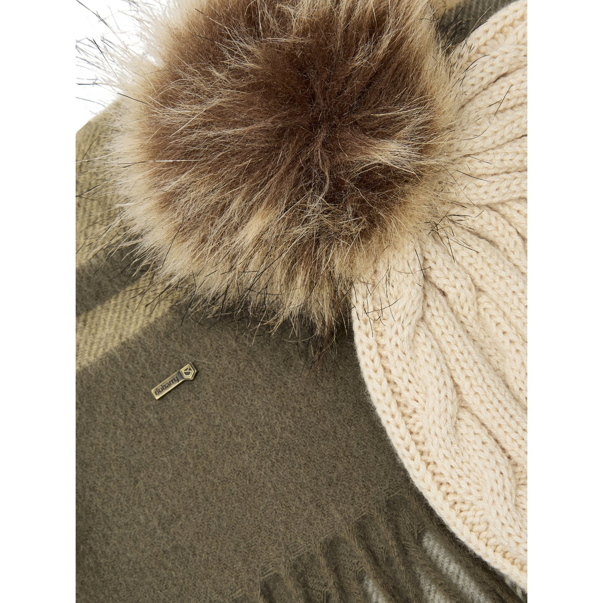Foley Matching hat and scarf gift set - Dusky Green