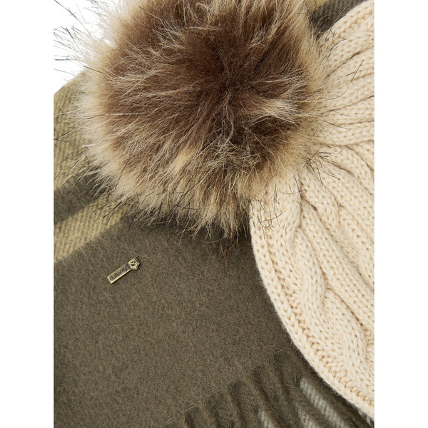 Foley Matching hat and scarf gift set - Dusky Green