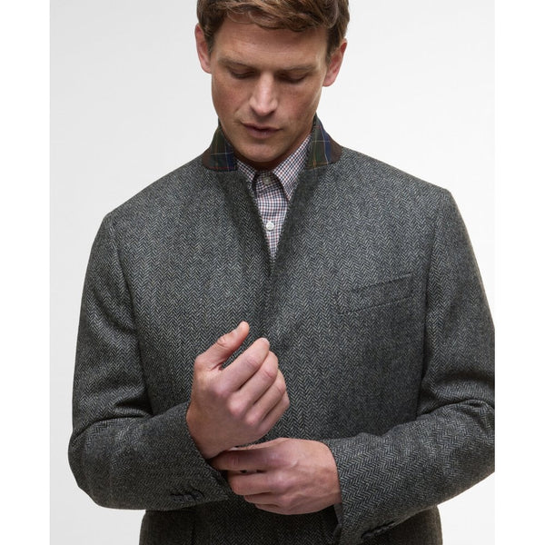 Firth Moons Herringbone Blazer - Grey