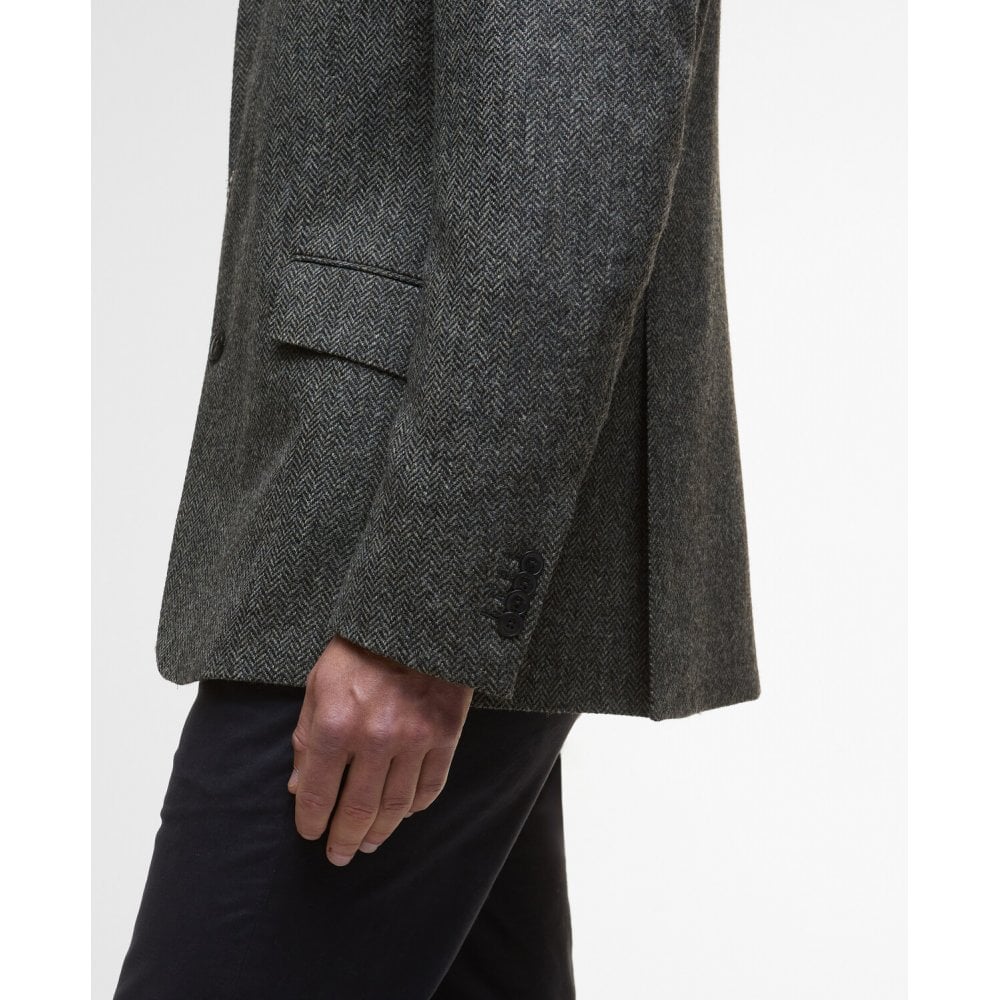Firth Moons Herringbone Blazer - Grey
