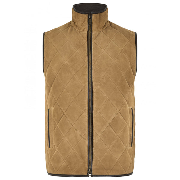 Bellamont Men's Goat Suede Gilet - Tan
