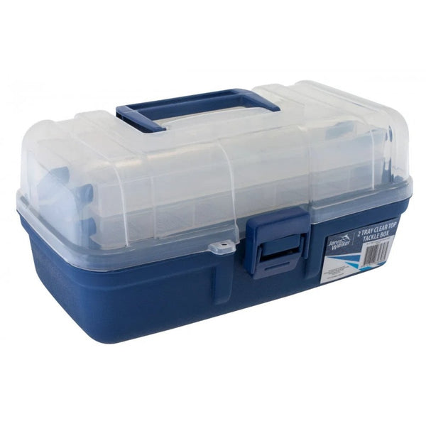 Cantilever 2 Tray Clear Top Tackle Box
