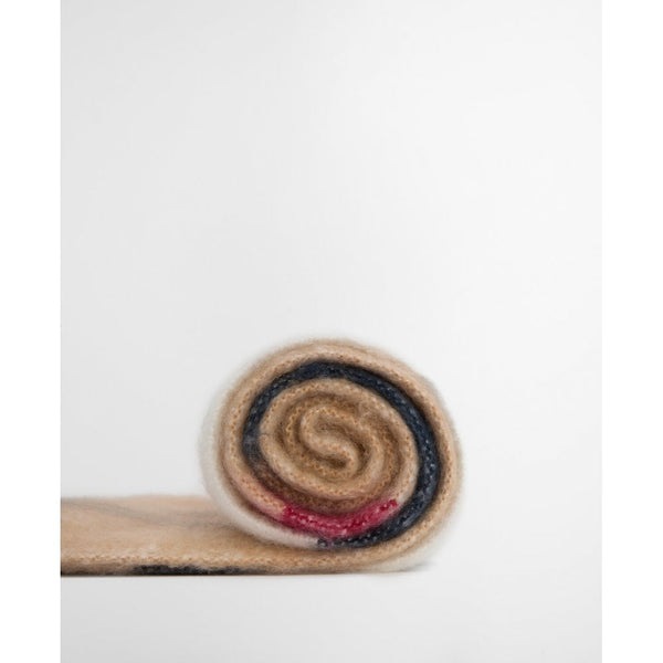 Isla Tartan Boucle Scarf - Hessian Tartan