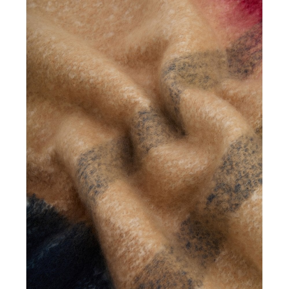 Isla Tartan Boucle Scarf - Hessian Tartan