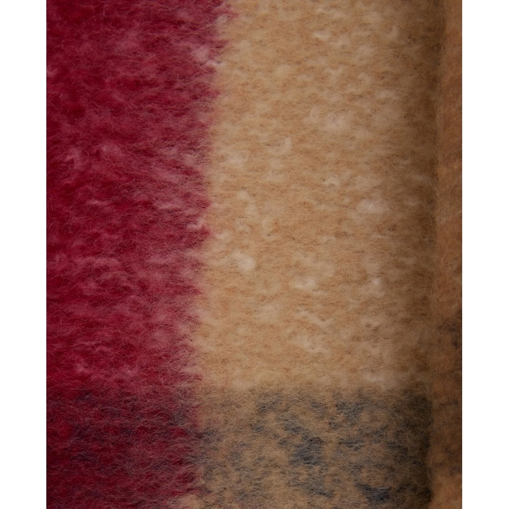 Isla Tartan Boucle Scarf - Hessian Tartan