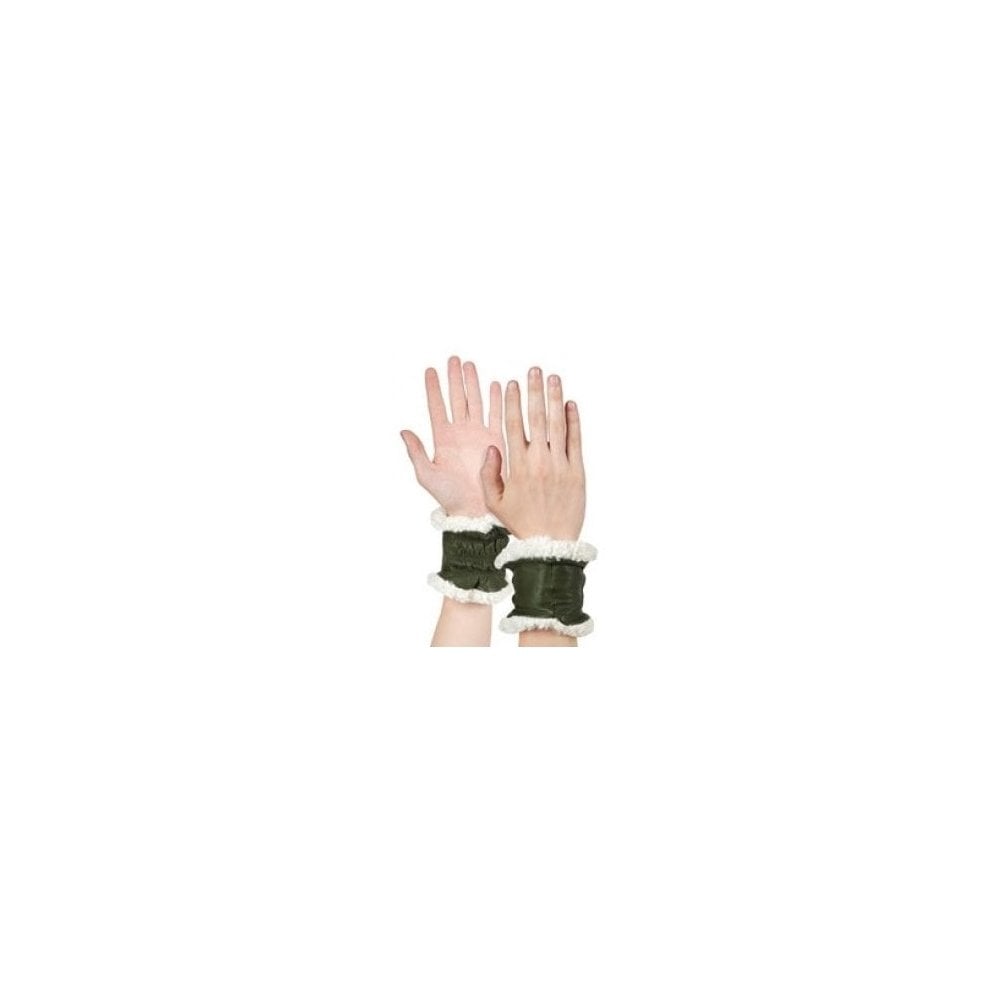 Wrist Warmer in Nappa Leather with Sheepskin Lining