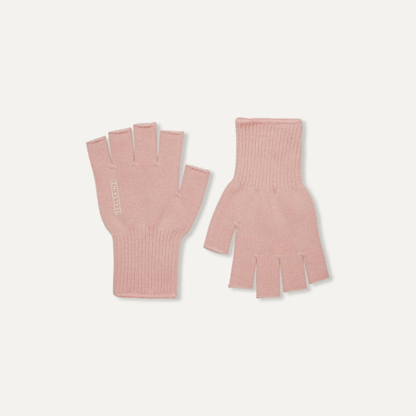 Thornham  -Merino Fingerless Glove -  Pink