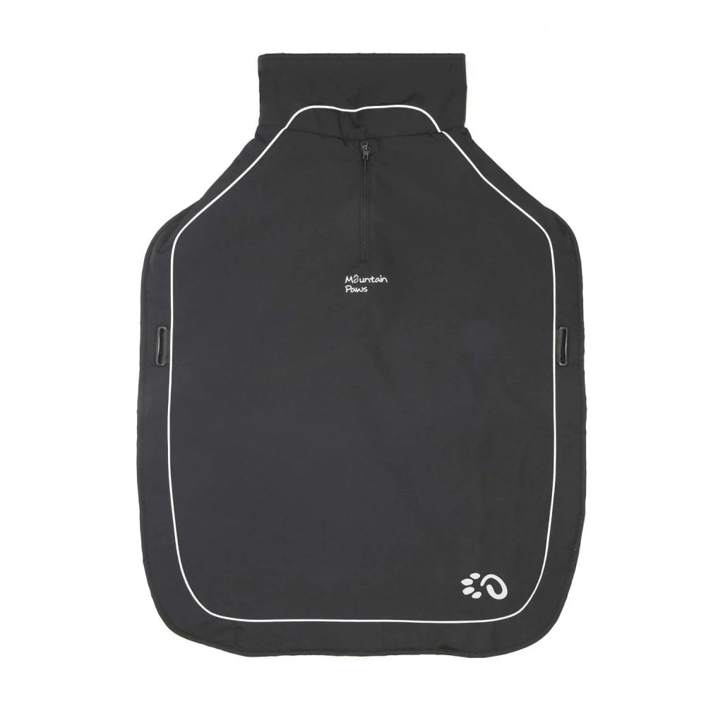 Fleece Lined Dog Coat in Black