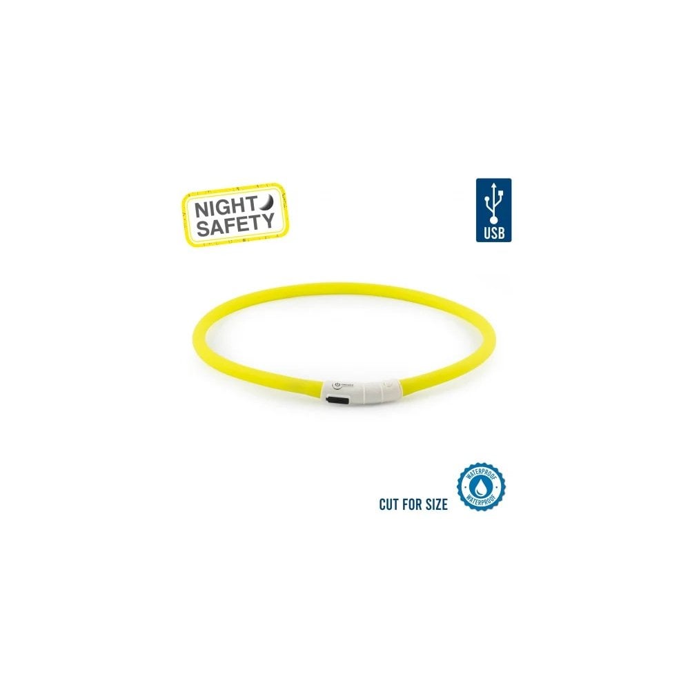 Flashing LED Rechargeable USB Collars
