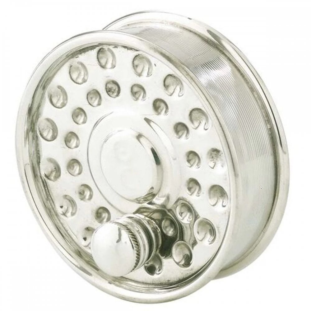 Fishing Reel Pewter Flask