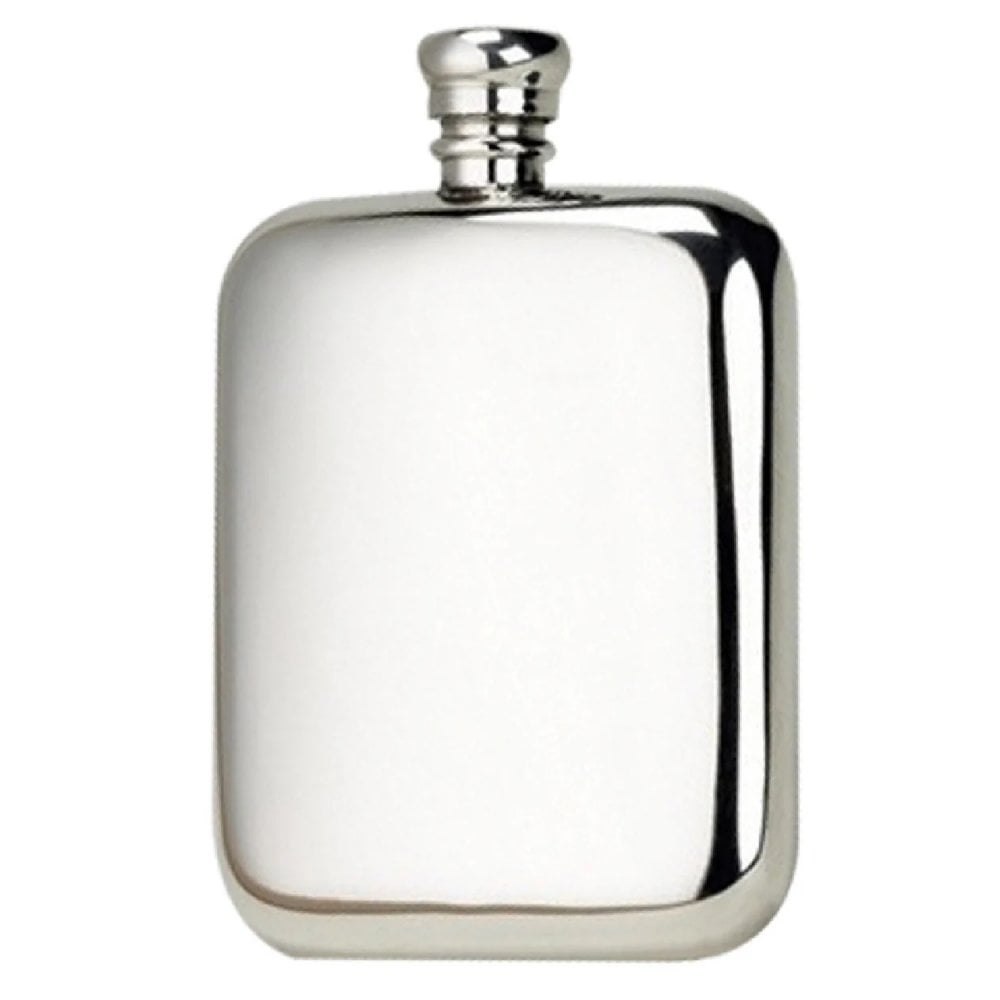 6oz Kidney Pewter Flask