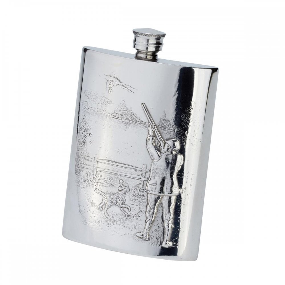 6oz Gamekeeper Pewter Flask
