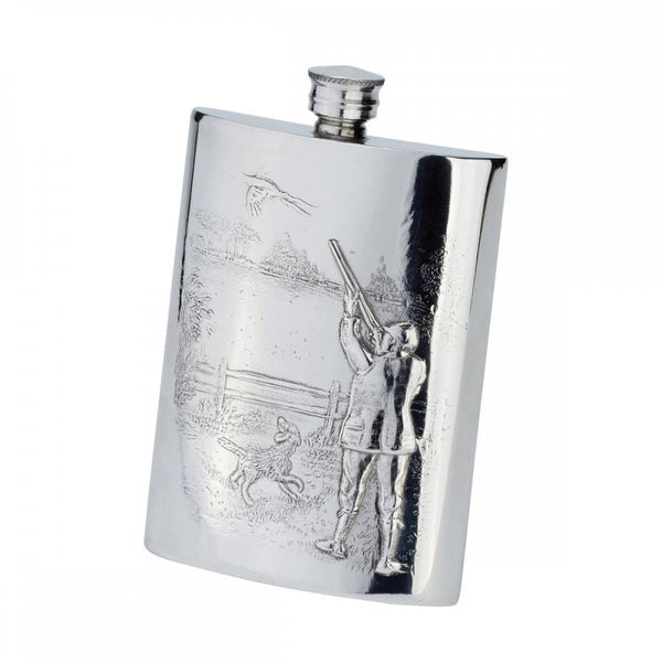 6oz Gamekeeper Pewter Flask