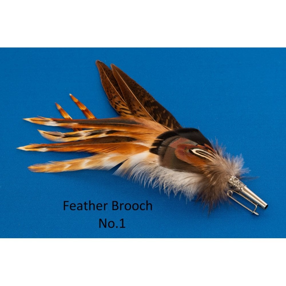 Feather Brooch Pin/Hat Mount - Cock Pheasant