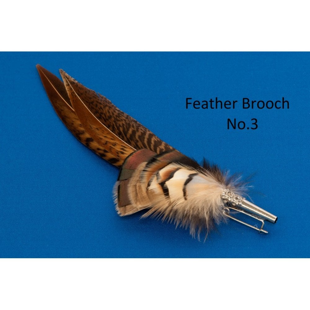 Feather Brooch Pin/Hat Mount - French Partridge