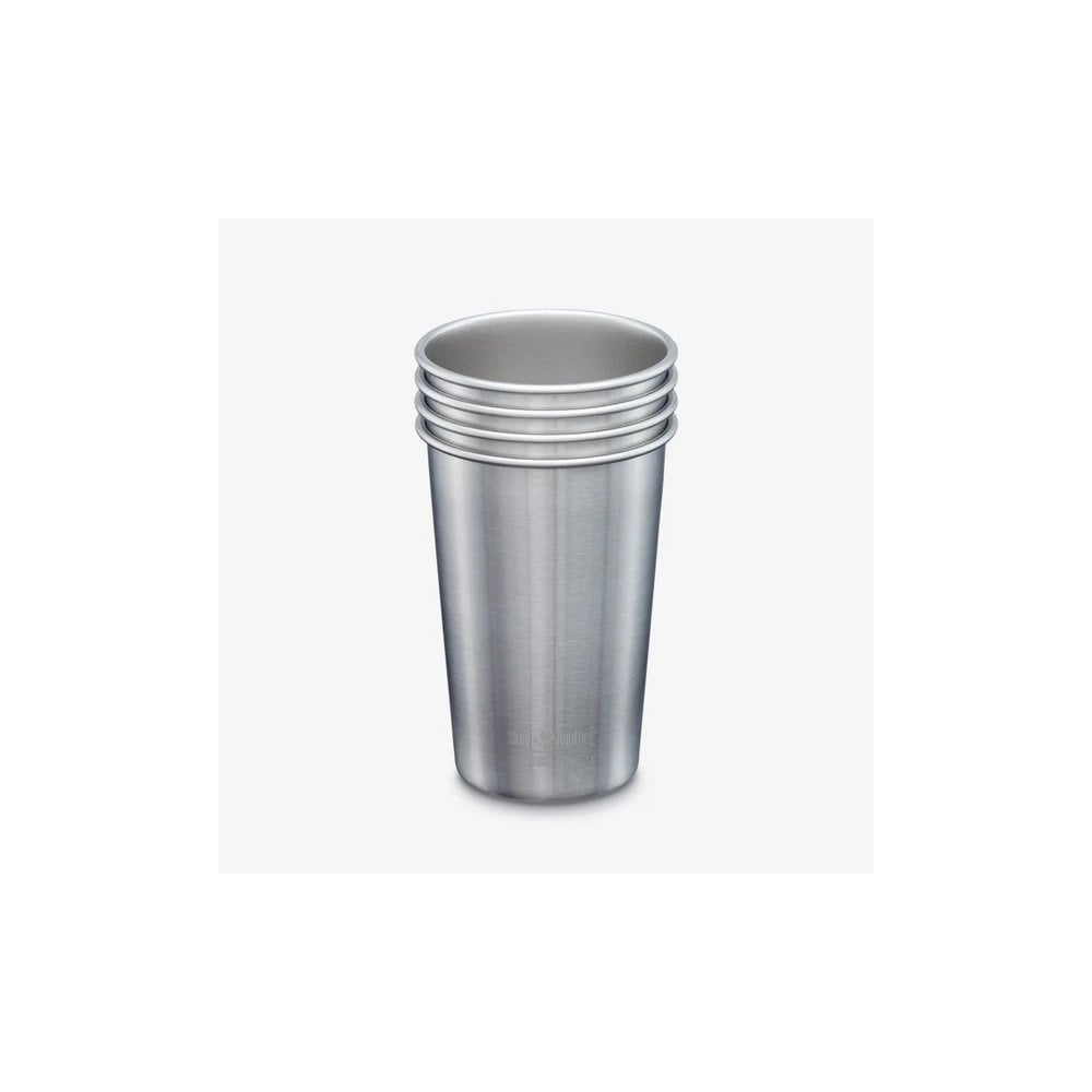 Stainless Steel Pint Cups 16oz - 4 Pack (473ml)