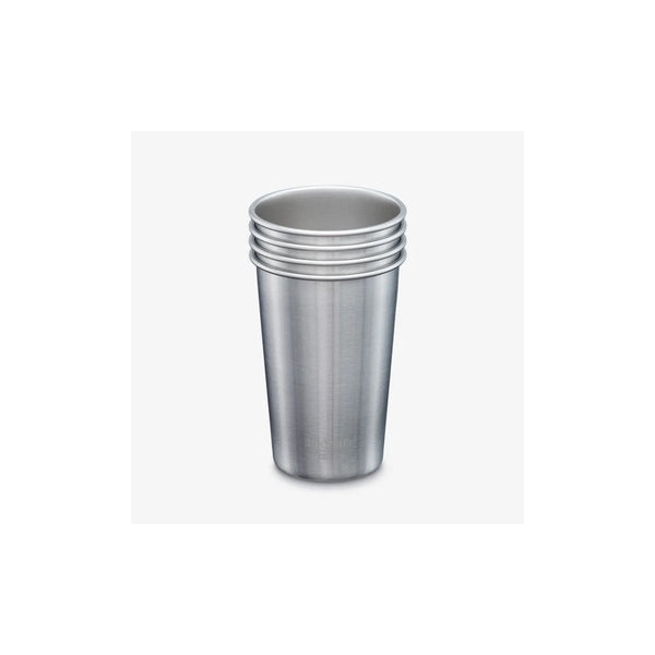 Stainless Steel Pint Cups 16oz - 4 Pack (473ml)