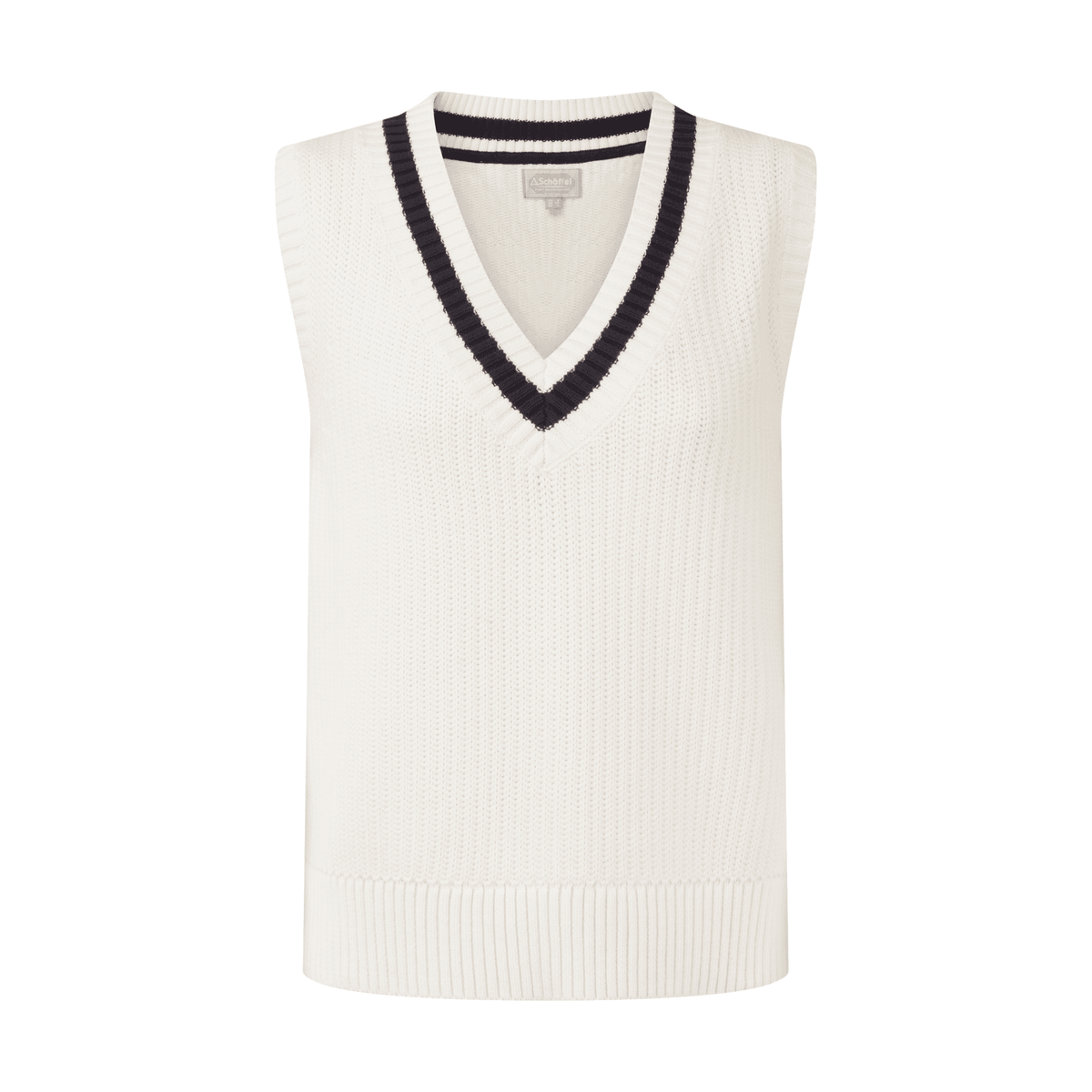 Hambledon Vest - Soft White/Navy