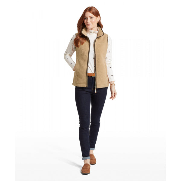 Lyndon Retro Fleece Gilet - Tan