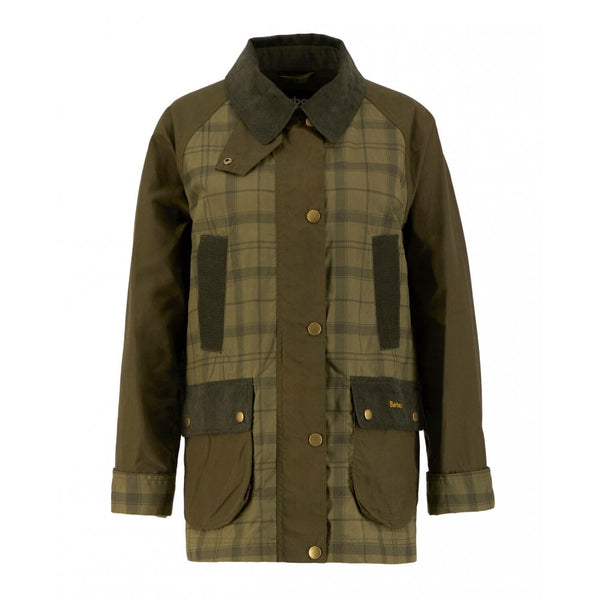 Modern Tartan Beadnell Casual Jacket - Dusky Green Tartan/Highland Olive