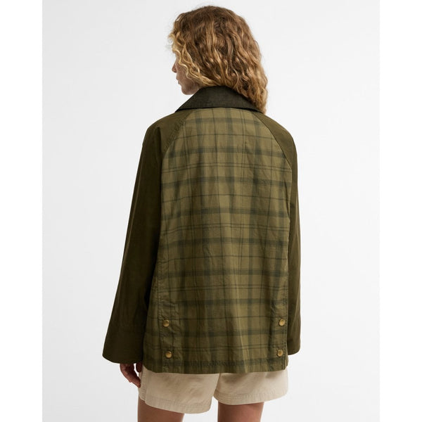 Modern Tartan Beadnell Casual Jacket - Dusky Green Tartan/Highland Olive