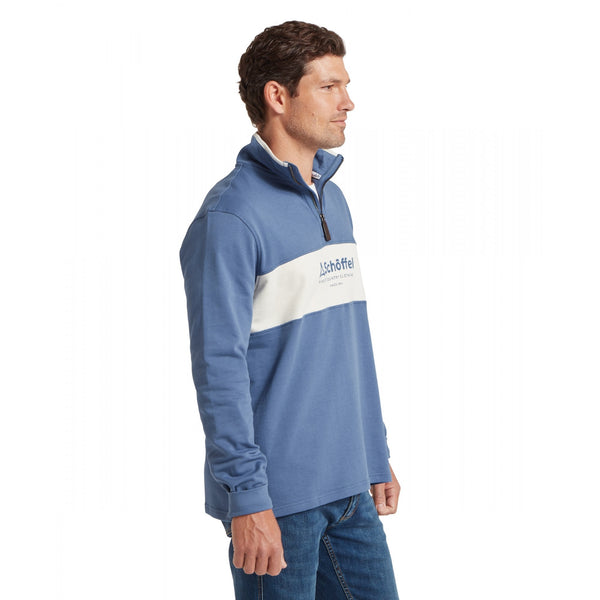 Trencrom Quarter Zip - Vintage Indigo/Stone
