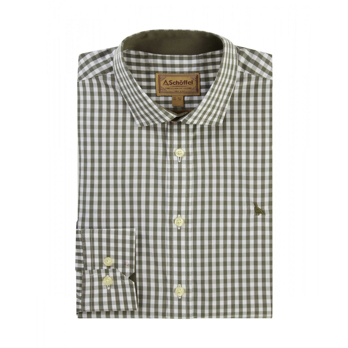 Thorpeness Tailored Shirt -Beetle Green Check