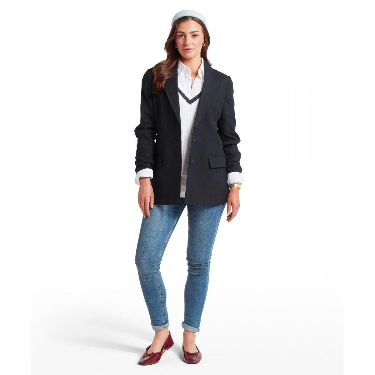 Henley Linen Blazer