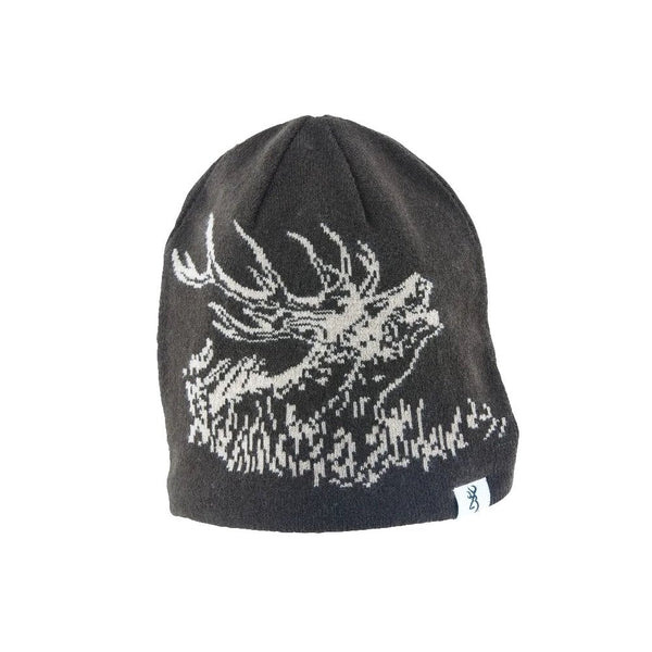 Reversible Deer Scene Bob Hat - Brown/Orange