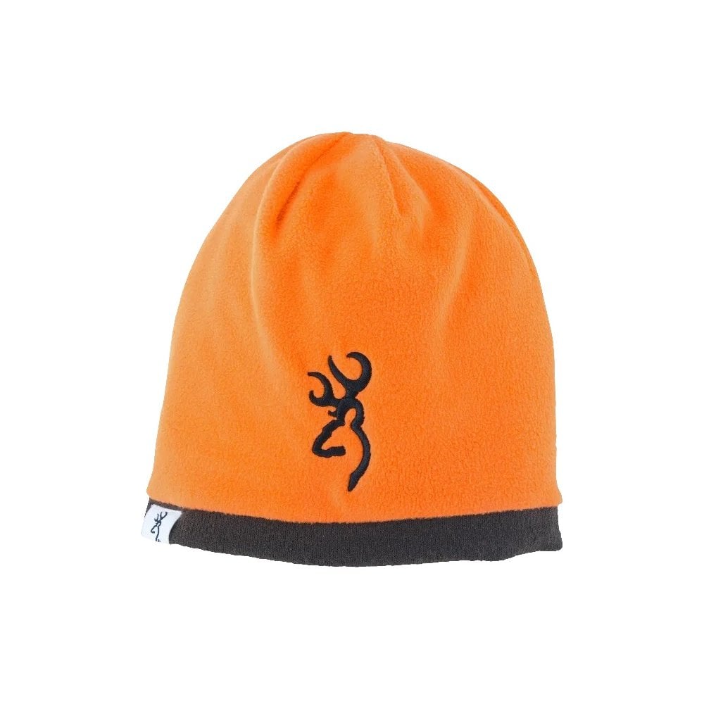 Reversible Deer Scene Bob Hat - Brown/Orange