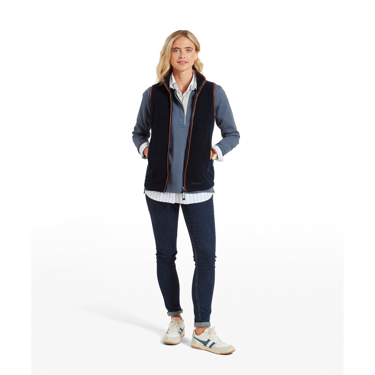 Lyndon II Fleece Gilet - Navy