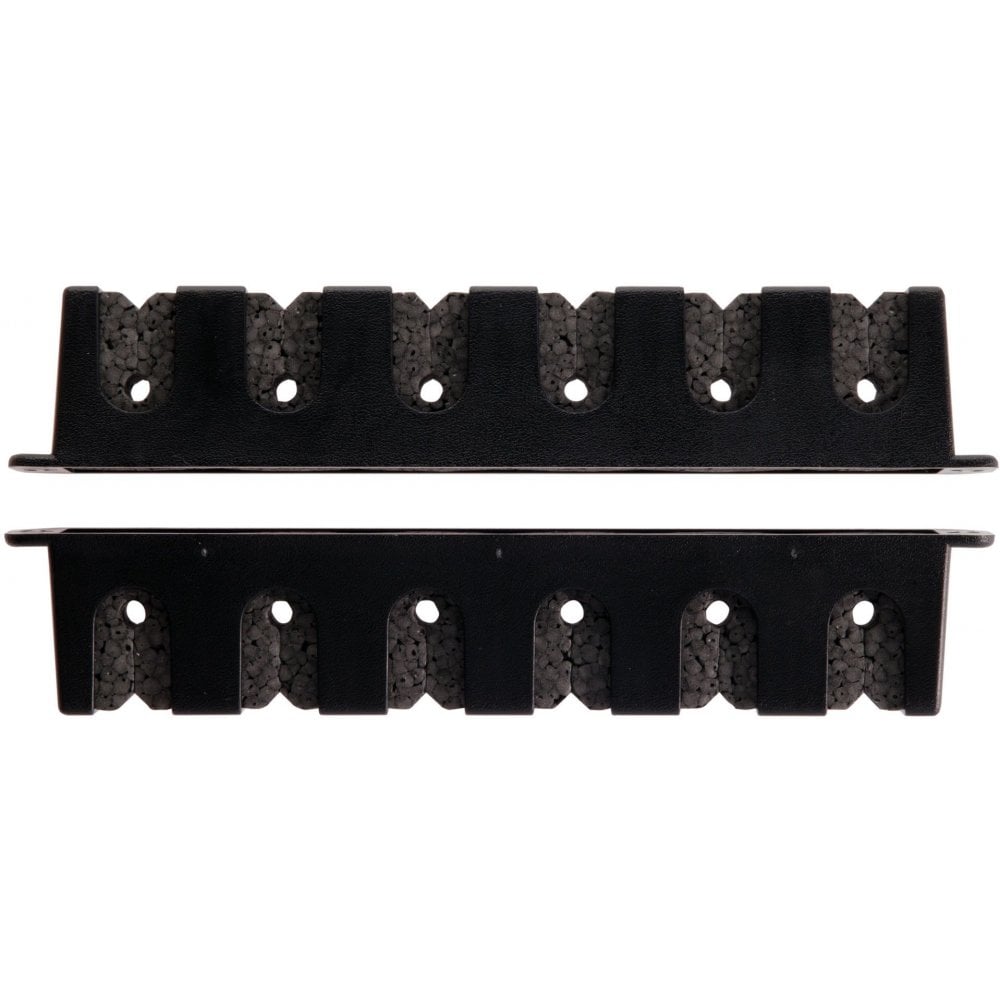 Horizonal 6 Rod Rack Black