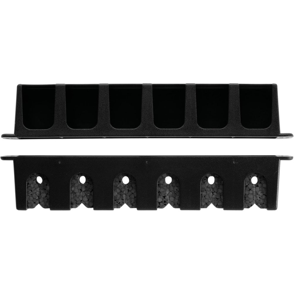 Vertical 6 Rod Rack Black