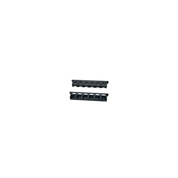 Vertical 6 Rod Rack Black