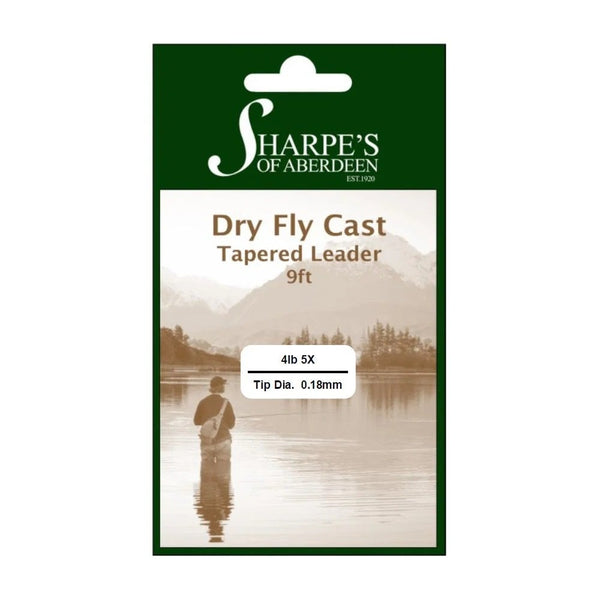 Monofiliament 9ft Tapered Dry Fly Casts