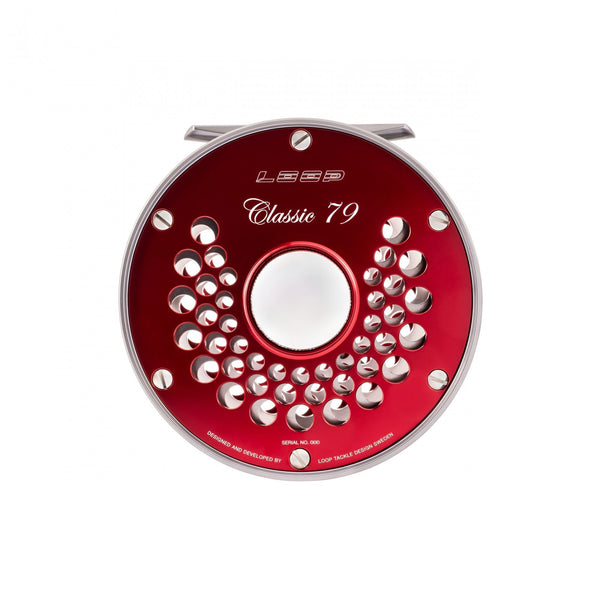 Classic Ported Plate Fly Reels in Dawn Red