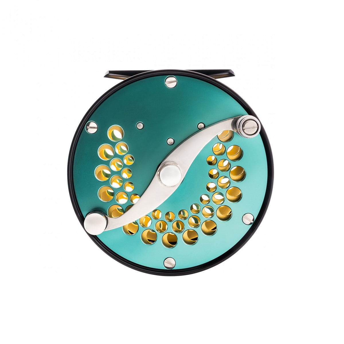 Classic Ported Plate Fly Reels in Aurora Turquoise