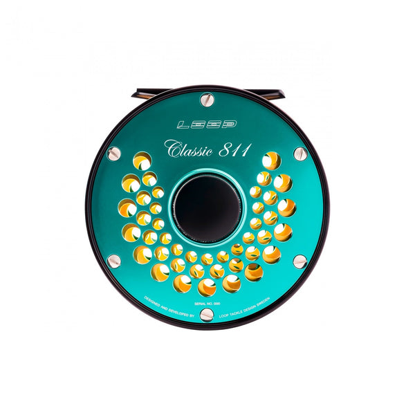 Classic Ported Plate Fly Reels in Aurora Turquoise